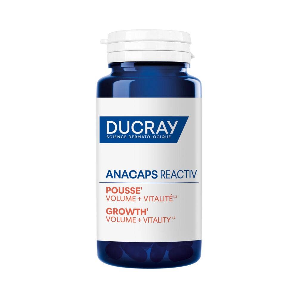 Ducray Anacaps Reactiv Pousse Volume et Vitalité Reactiv 90 Gélules