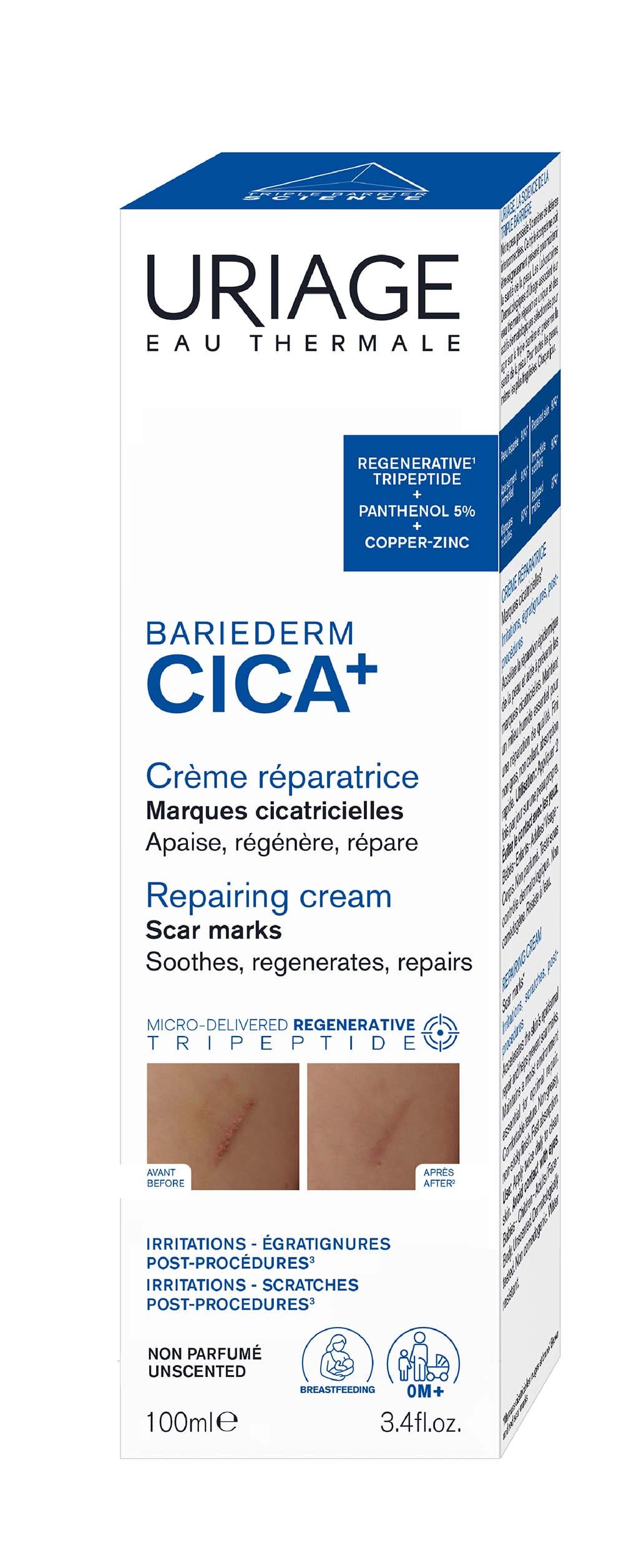 Creme Reparatrice 100ml Bariederm Cica Peaux Fragilisees Uriage