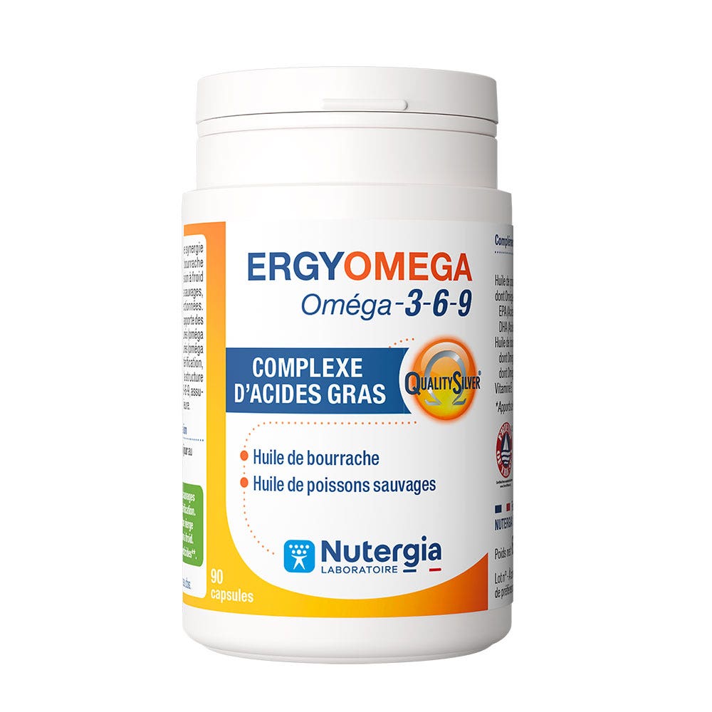 Nutergia Ergyoméga Oméga 3-6-9 90 Capsules