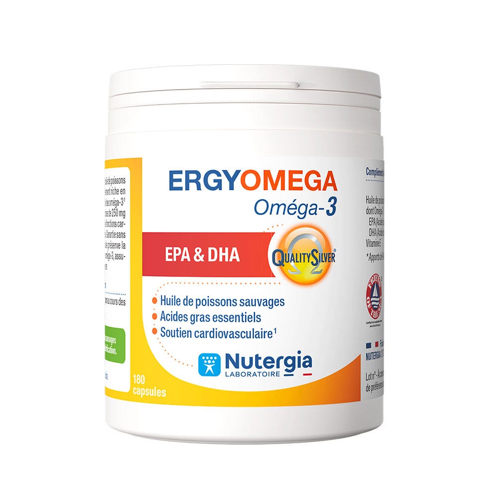 Nutergia Ergyoméga Oméga 3 Oméga 3 180 Capsules