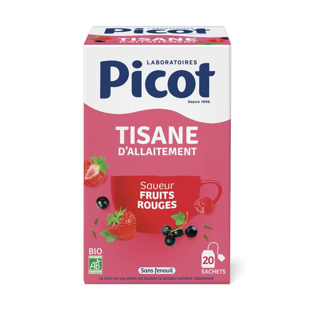 Picot Tisane D'allaitement Fruits Rouges 20 Sachets