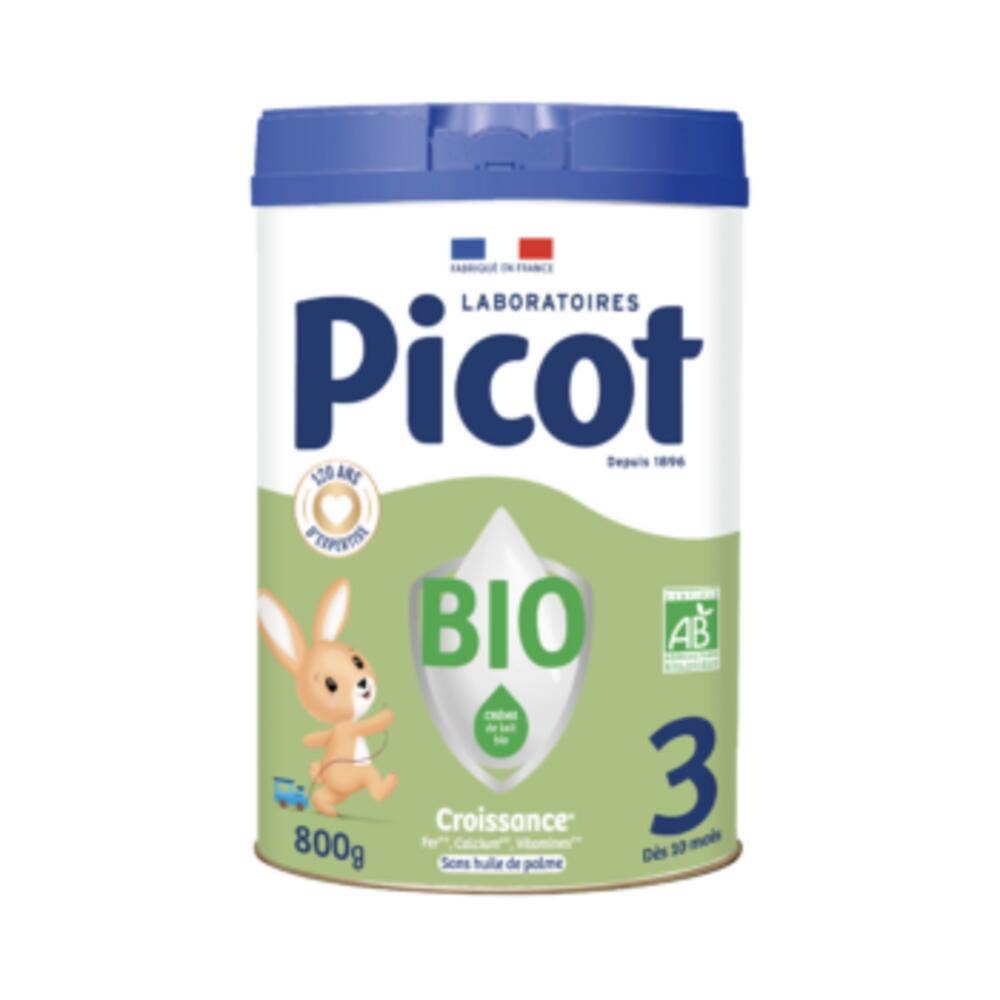 Picot 3 Lait En Poudre Croissance 10 Mois A 3 Ans Bio 800g