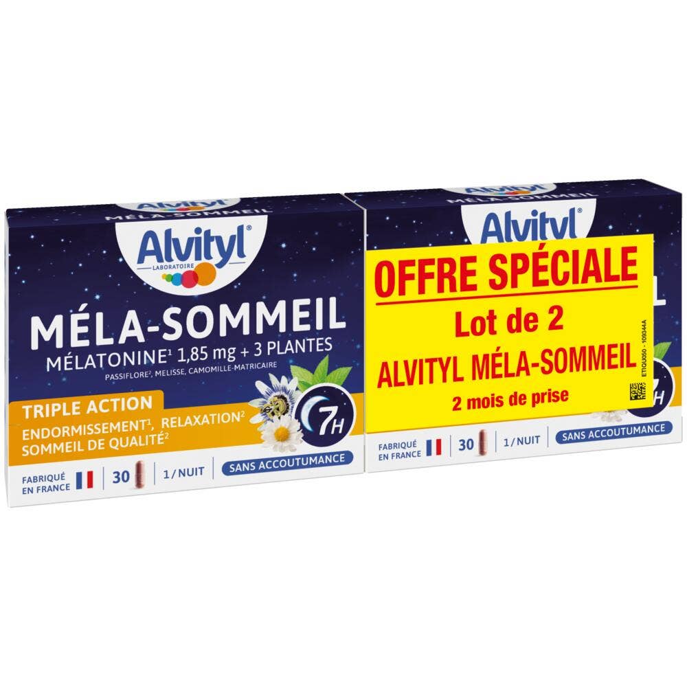Alvityl Méla-Sommeil 2x30 gélules végétales