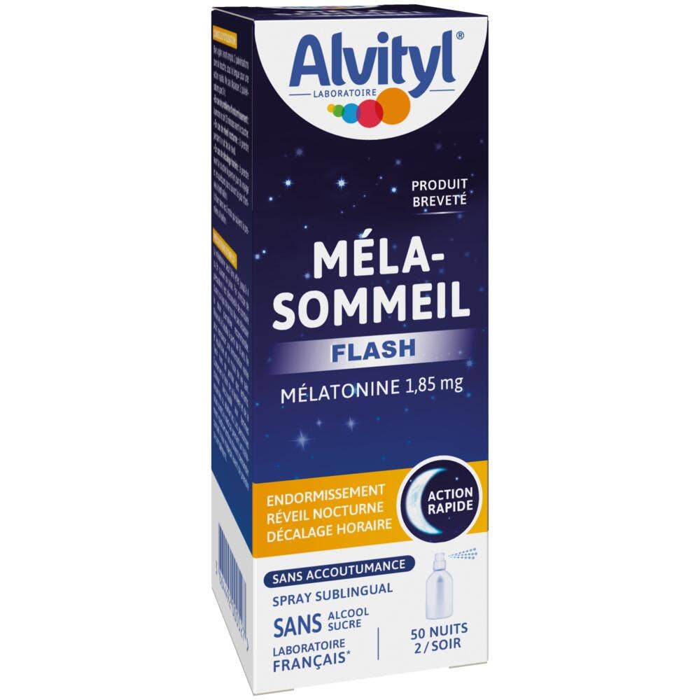 Alvityl Mela-sommeil Flash Spray Mélatonine 1.85mg 20ml