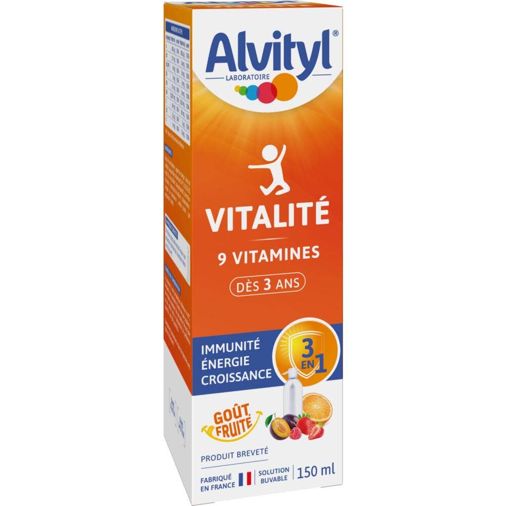 Alvityl Vitalité Solution Buvable Multivitaminée 150ml
