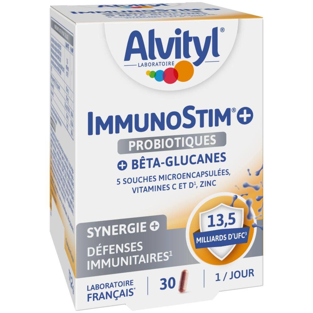 Immunostim 30 gelules vegetales Defenses De L'organisme Alvityl