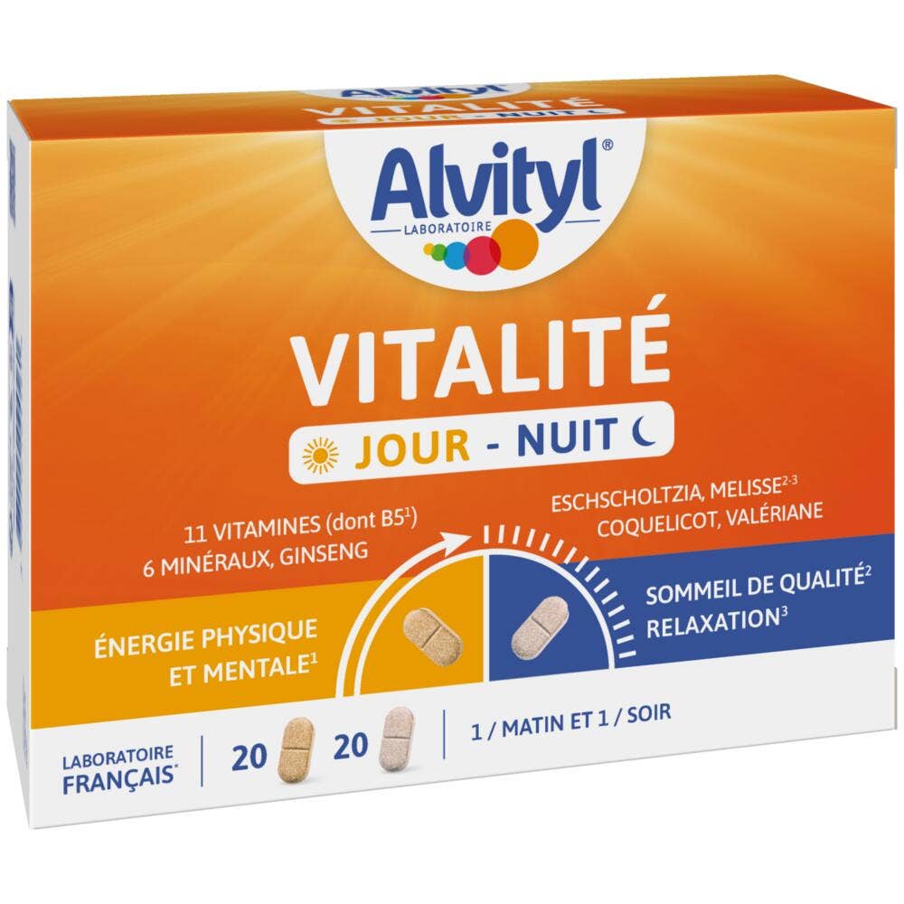 Alvityl Vitalité Jour Nuit 40 Comprimés