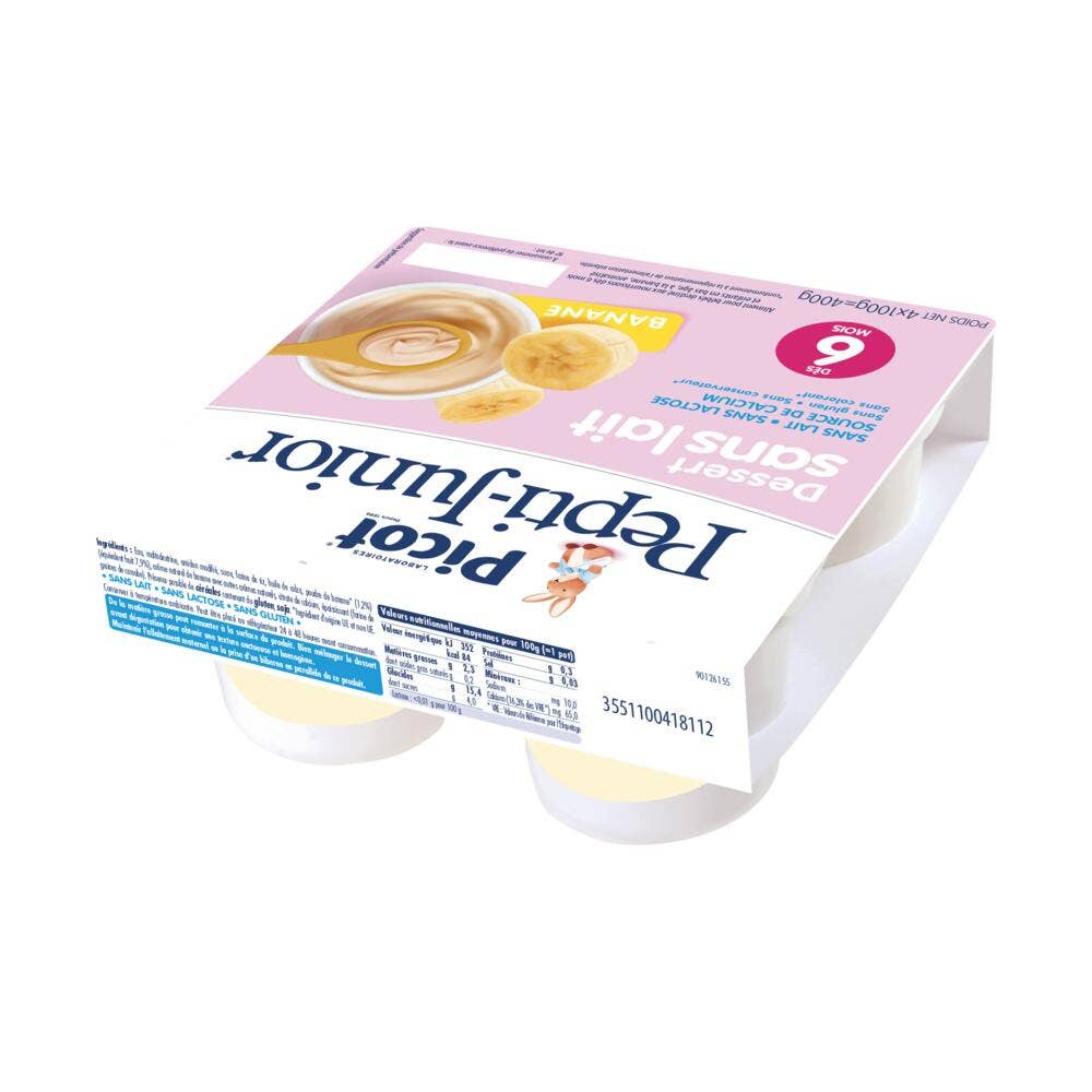 Picot Pepti Junior Dessert Sans Lait Des 6 Mois 4x100 g