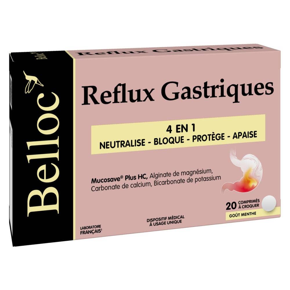 Belloc Reflux Gastriques 20 comprimés à croquer