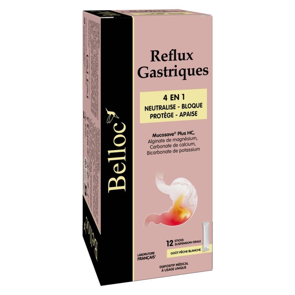 Belloc Reflux Gastriques 12 Sticks x15ml