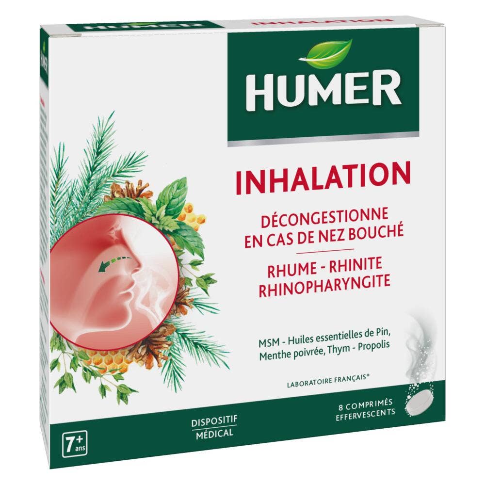Humer Inhalation 8 comprimés effervescents