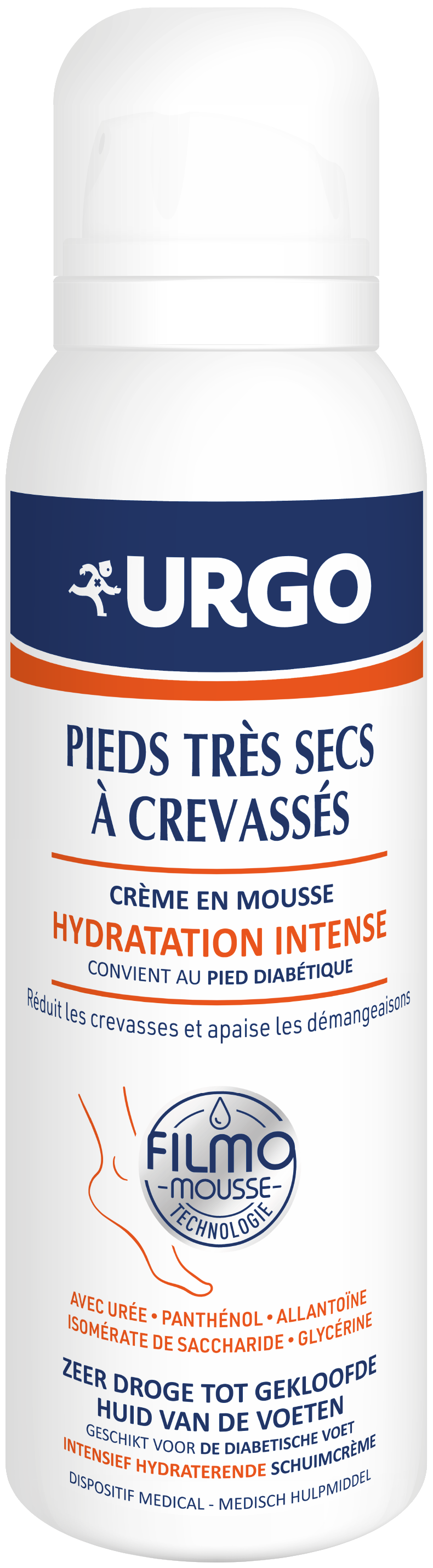 Urgo Crème en Mousse Pieds Très Secs à Crevassés 125ml