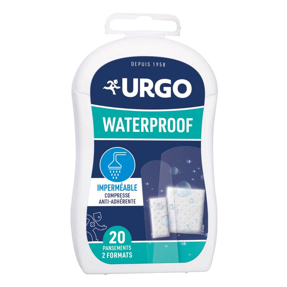 Urgo Pansements impermeables Waterproof 20 pansements