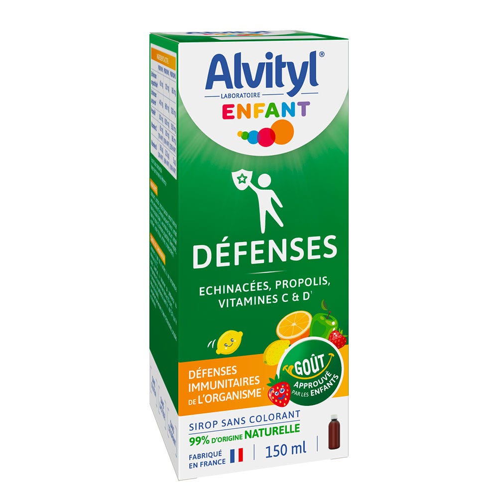 Alvityl Enfant Défenses Sirop Goût Tutti Frutti 150ml