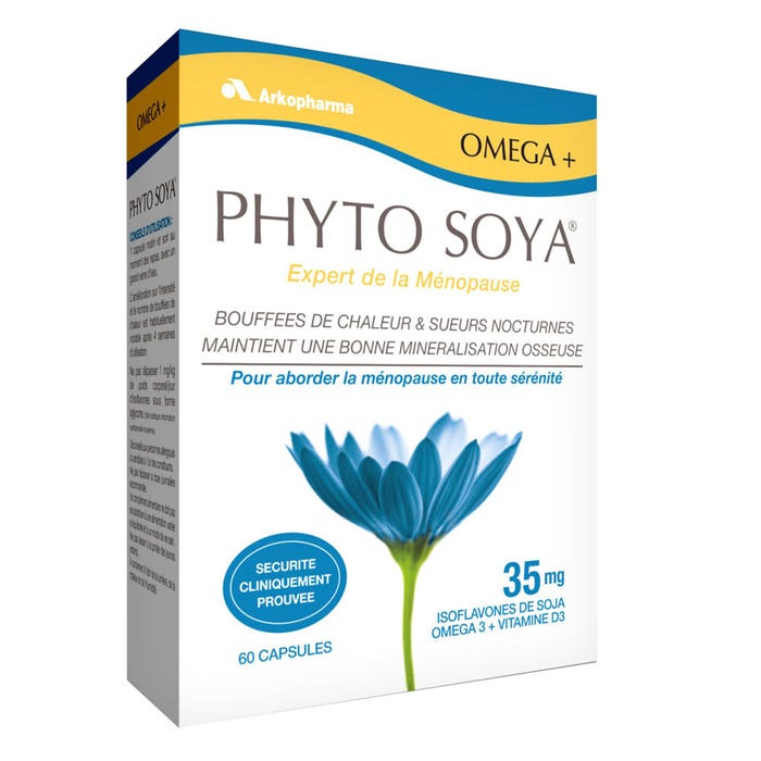 Arkopharma Phyto Soya Menopause Expert Omega 3 60 Gelules