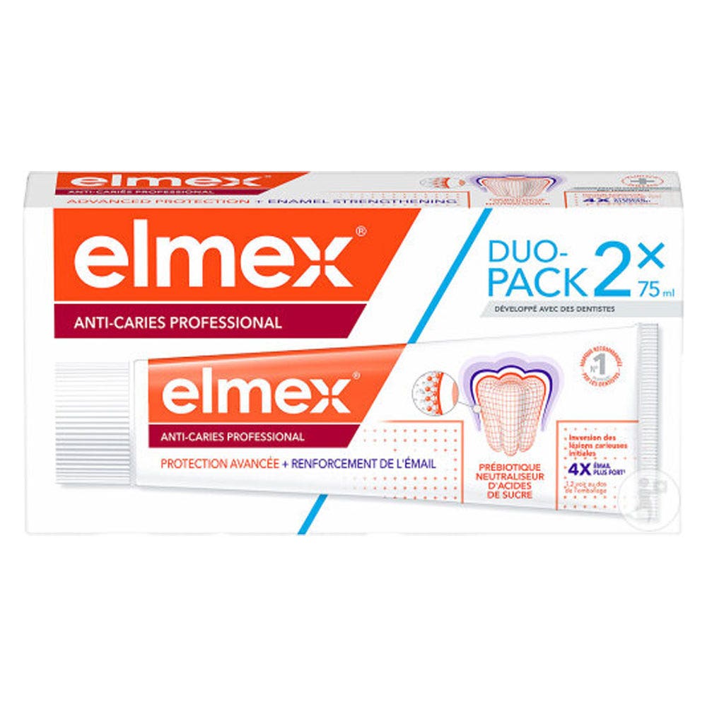 Elmex Anti-caries Professional Dentifrice Prix spécial 2x75ml