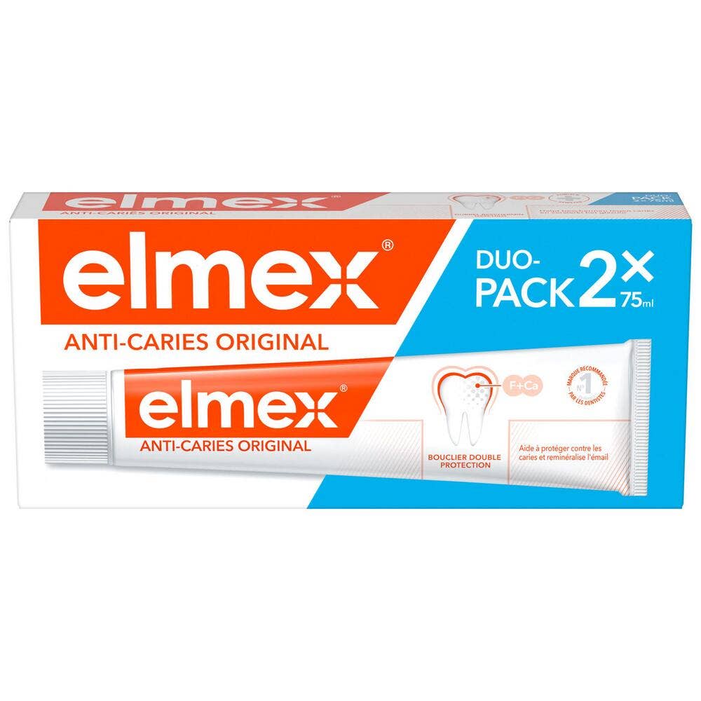 Elmex Anti-Caries Dentifrice au fluor 2x75ml