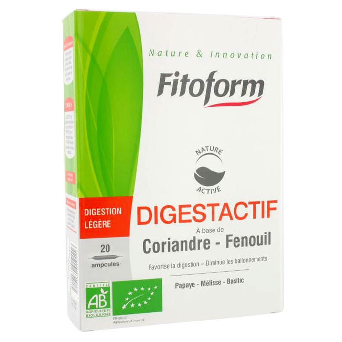 Fitoform Digestactif Digestion Legere 20 Ampoules