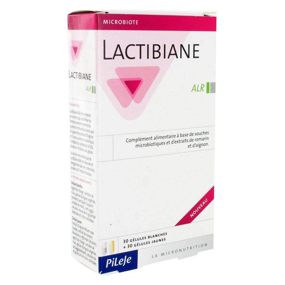 Pileje Lactibiane Alr 30 Gelules Blanches + 30 Gelules Jaunes