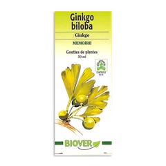 Biover Gouttes De Plantes Ginkgo Biloba Memoire 50ml