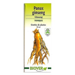 Biover Gouttes De Plantes Panax Ginseng Tonique 50ml