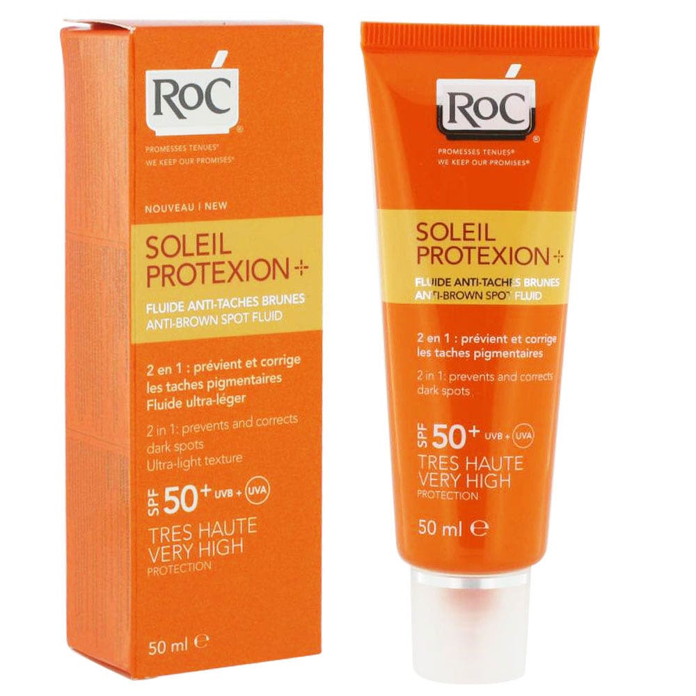 Roc Solaire Ip50+ Fluide Anti-taches 50ml