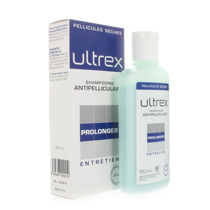 ULTREX SHAMPOOING ANTIPELLICULAIRE ENTRETIEN PELLICULES SECHES 150ML