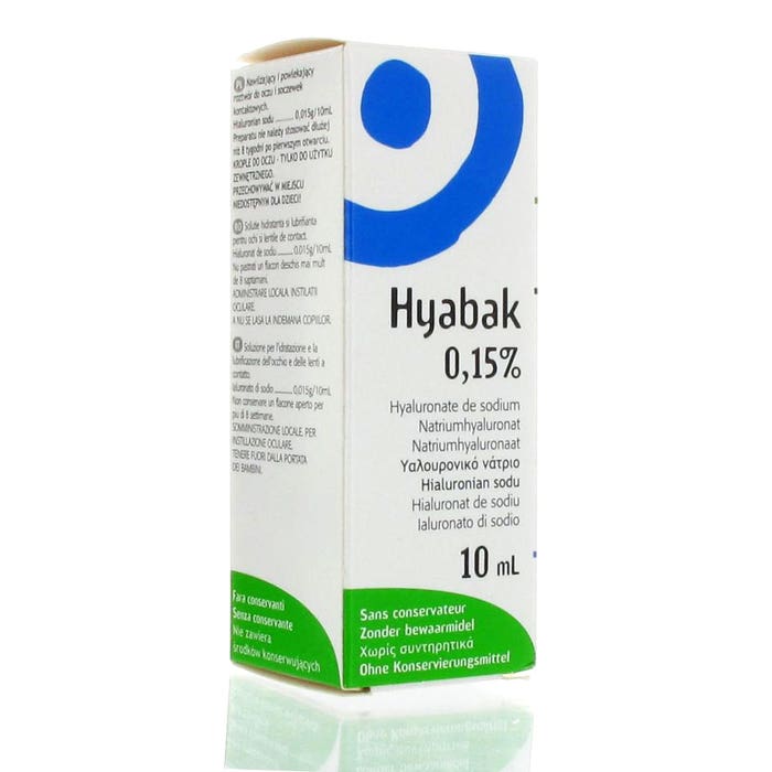 TheraPearl Hyabak Solution Pour L Hydratation Oculaire Flacon 10ml