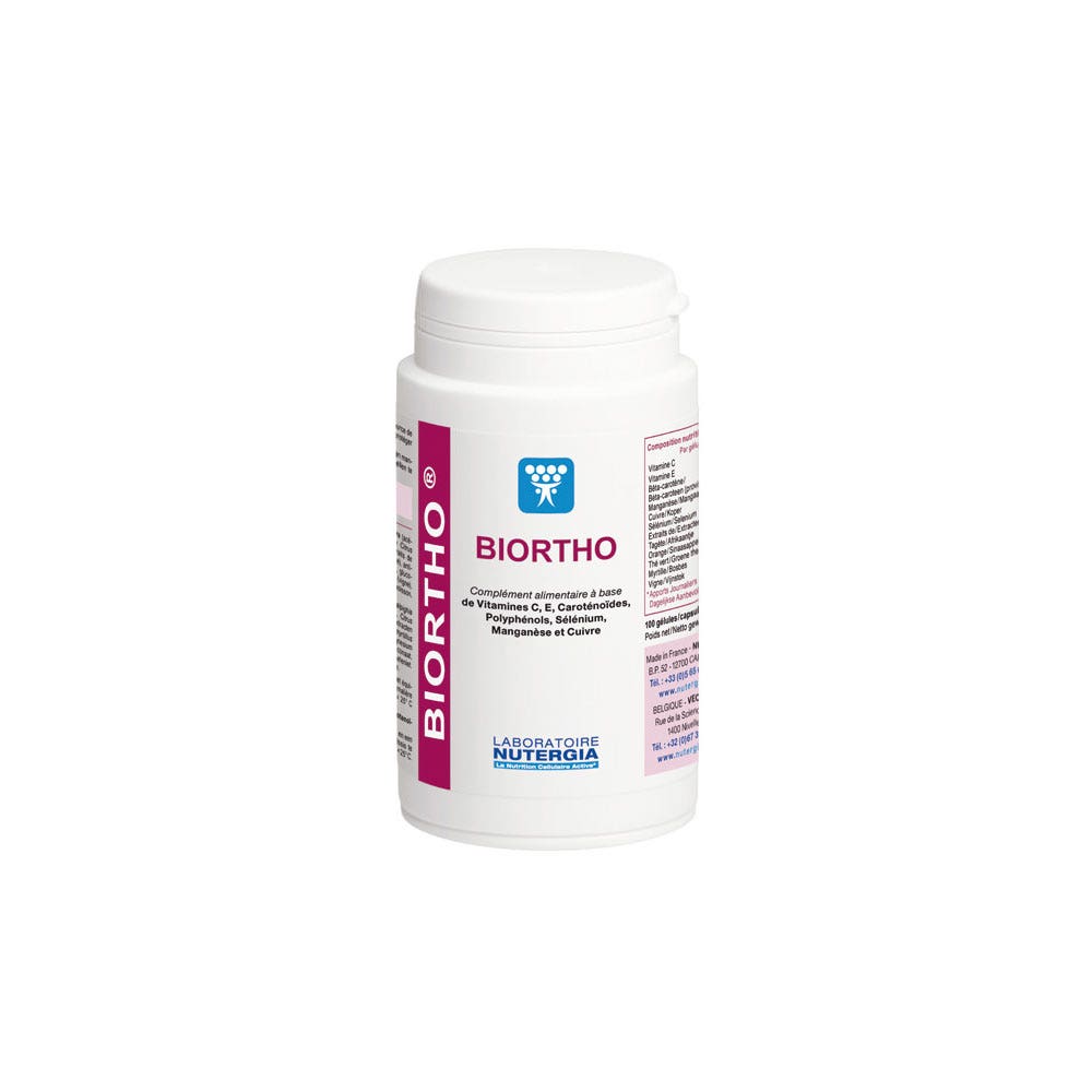 Nutergia Biortho Complexe D'antioxydants Essentiels 300 Gelules