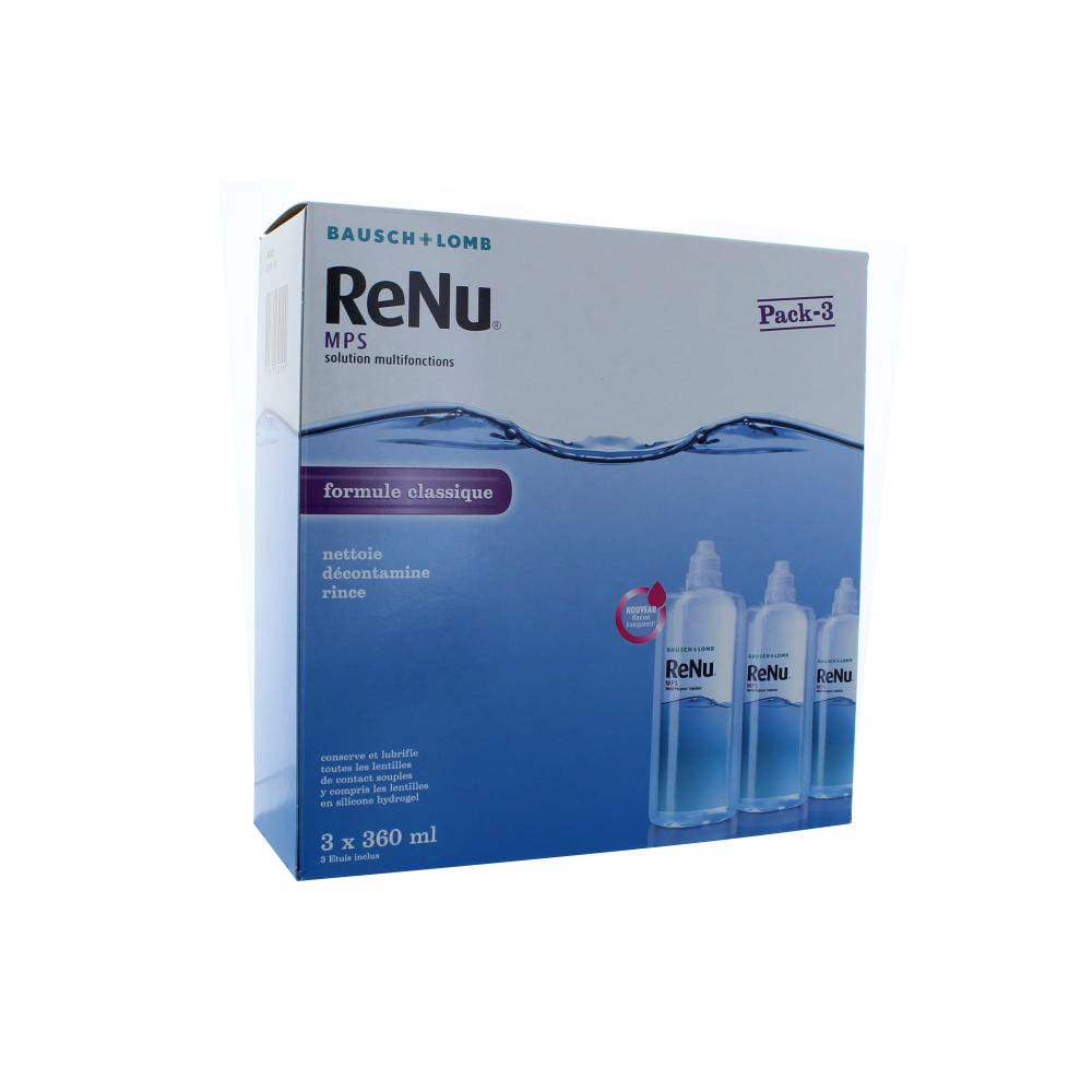 Bausch&Lomb Renu Mps Solution Multifonctions Formule Classique 3x360ml