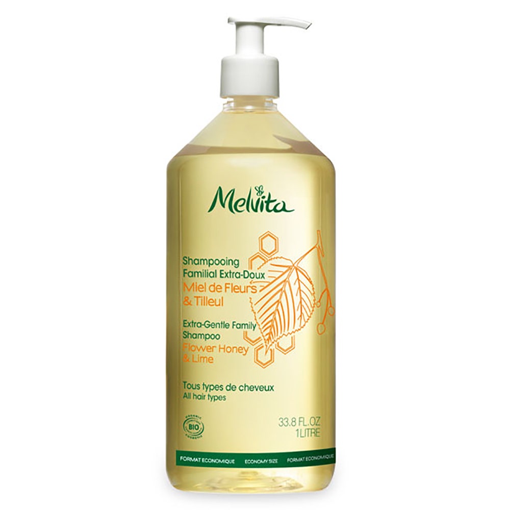 Shampooing Familial Extra-doux Miel De Fleurs & Tilleul 1l Melvita