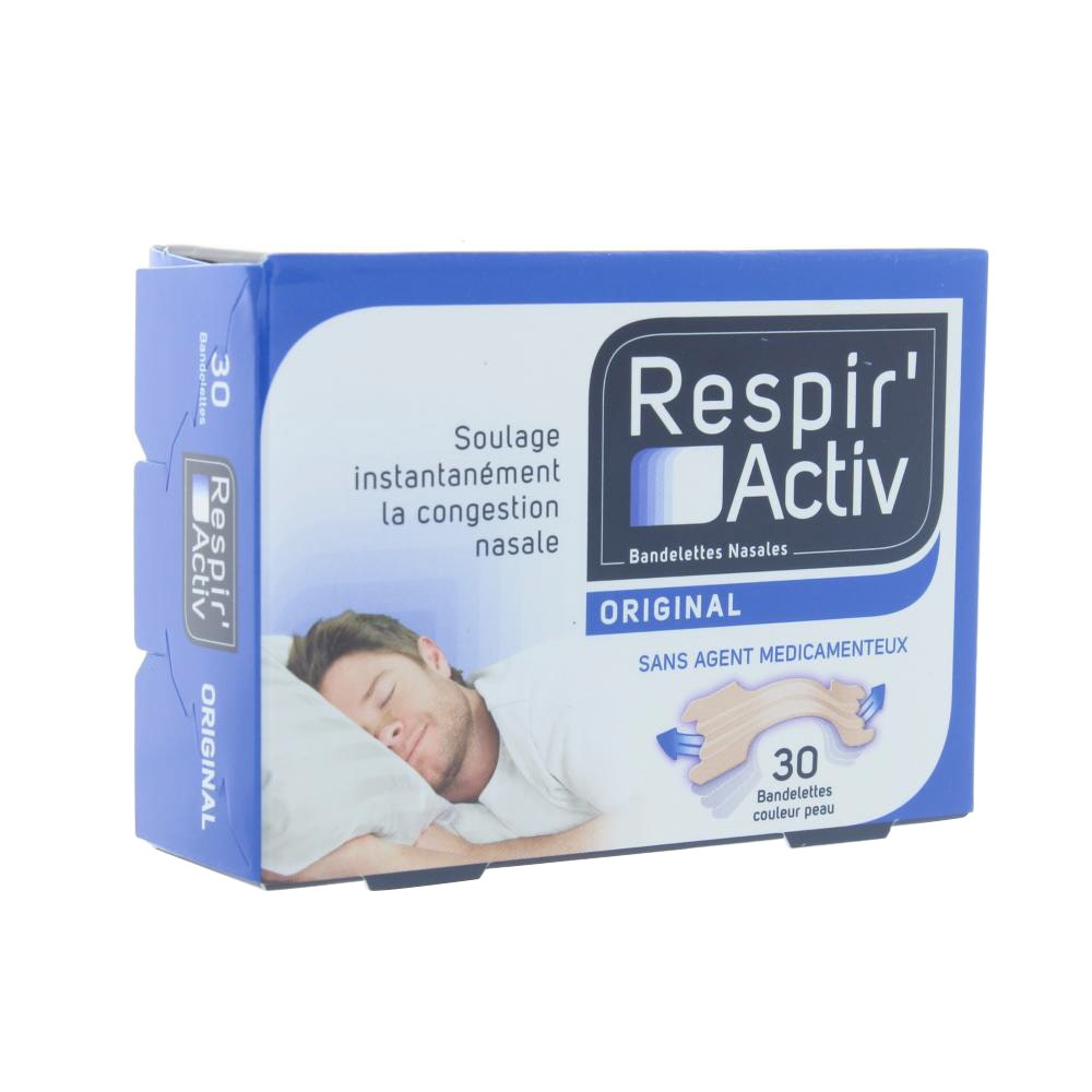 Rhinicur Respir'activ Bandelettes Nasales Original X30