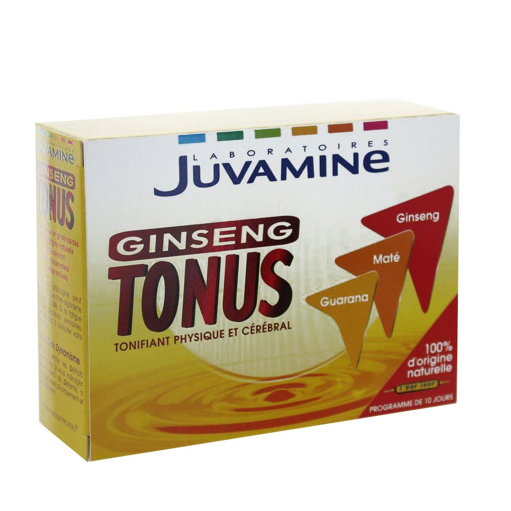 Juvamine Boost Ginseng Guarana Mate 10 Ampoules