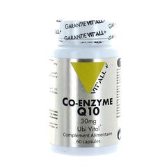 Vit'All+ Co-enzyme Q10 60 Capsules Ubi Vital + 30mg