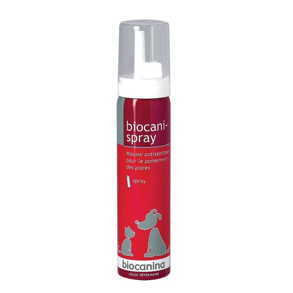 Biocanina Biocanispray Mousse Antiseptique Pour Le Traitement Des Plaies 100 ml