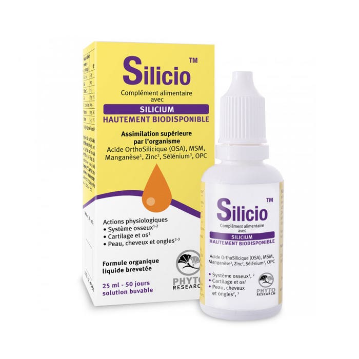 Silicio Solution Buvable 25 ml Phytoresearch