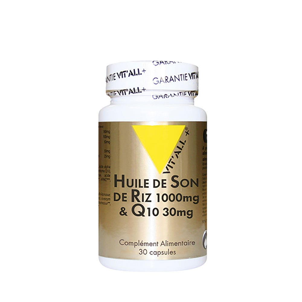 Vit'All+ Huile De Son De Riz Q10 1000mg 1000mg 30 Comprimés