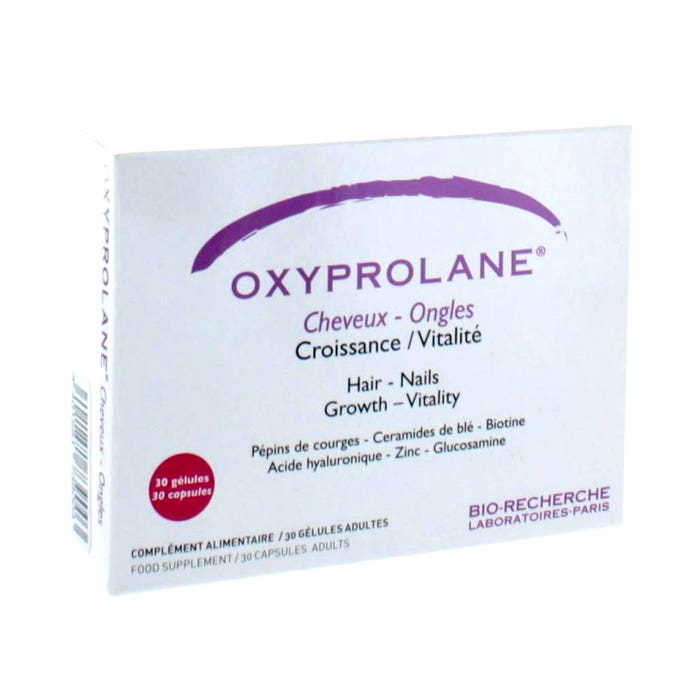 Bio-Recherche Oxyprolane Cheveux Et Ongles 30 Gelules