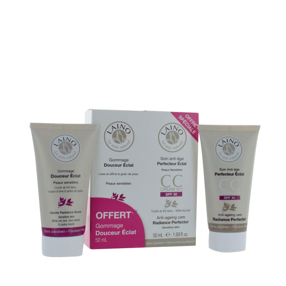 Laino Cc Cream Soin Anti-age Spf30 + Gommage Eclat 50ml