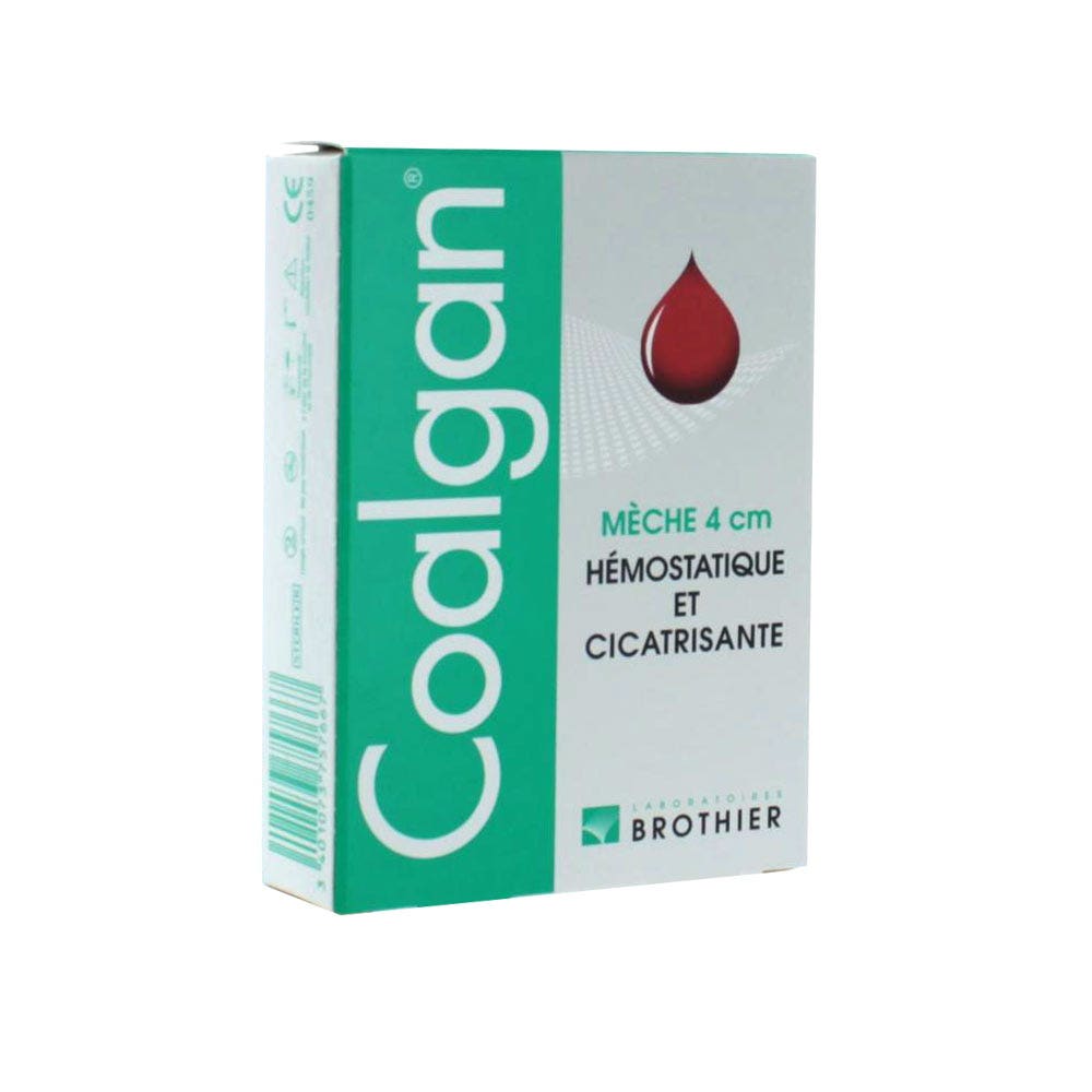 Brothier Coalgan Ouate Hémostatique Meche De 4cm x5