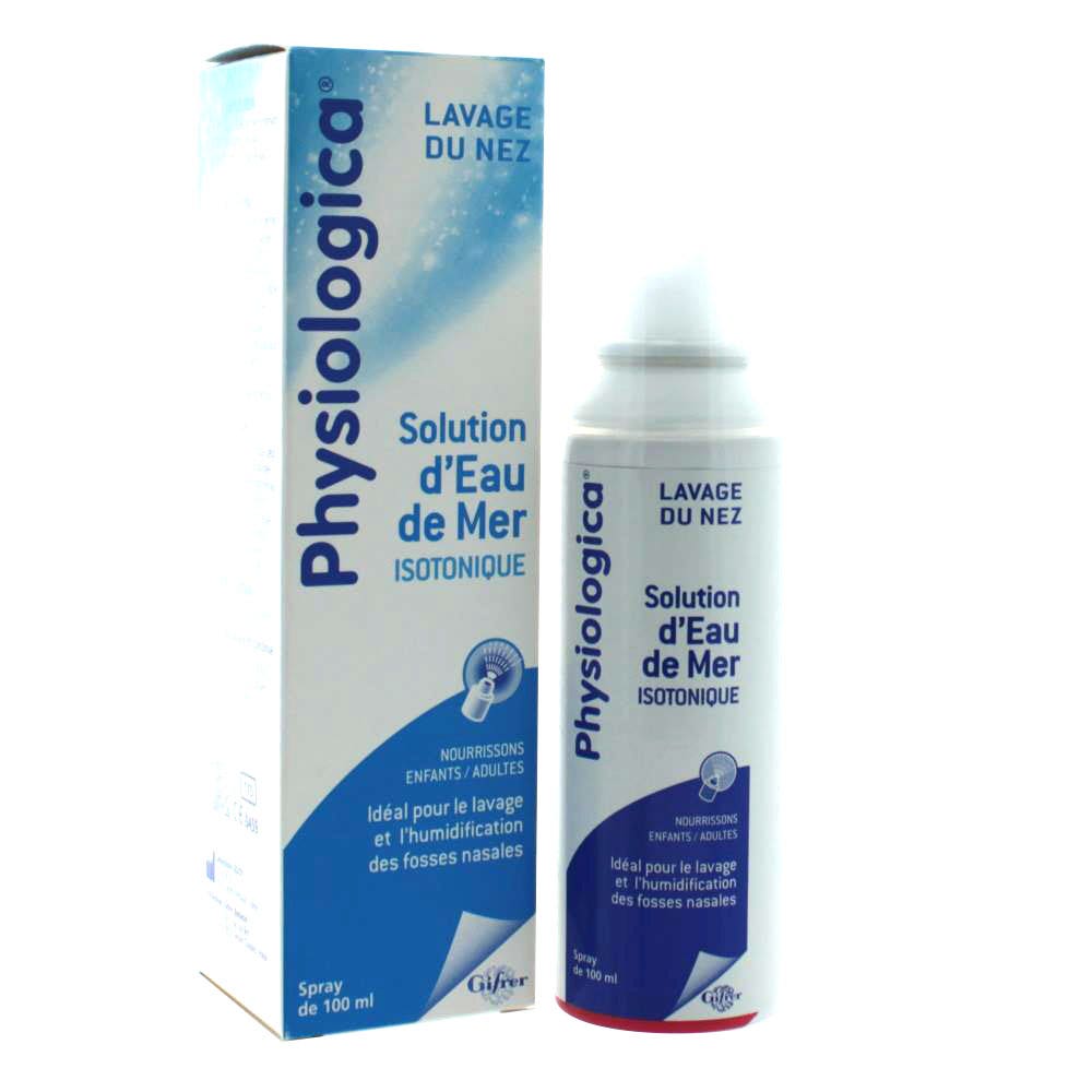 Gifrer Physiologica Lavage Du Nez Solution D'eau De Mer Isotonique Spray 100ml