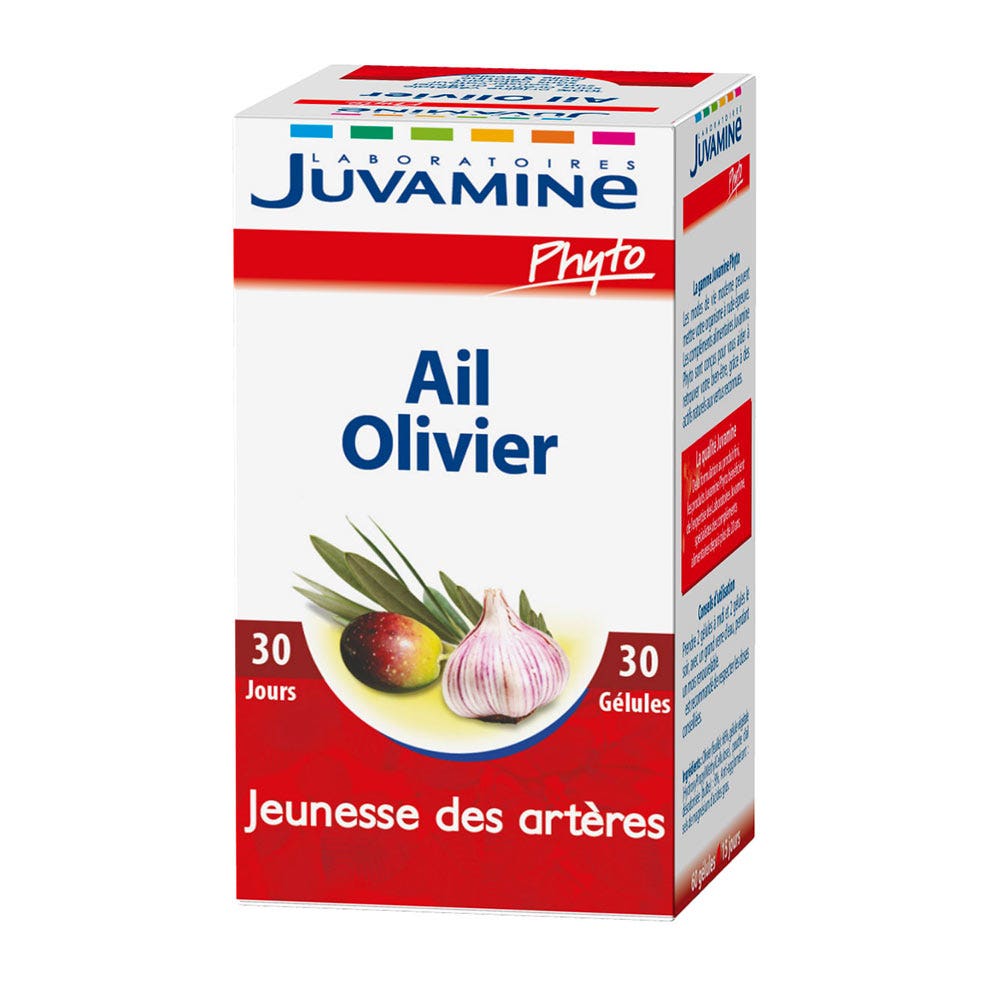 Juvamine Ail Olivier Jeunesse Des Arteres 30 Gelules