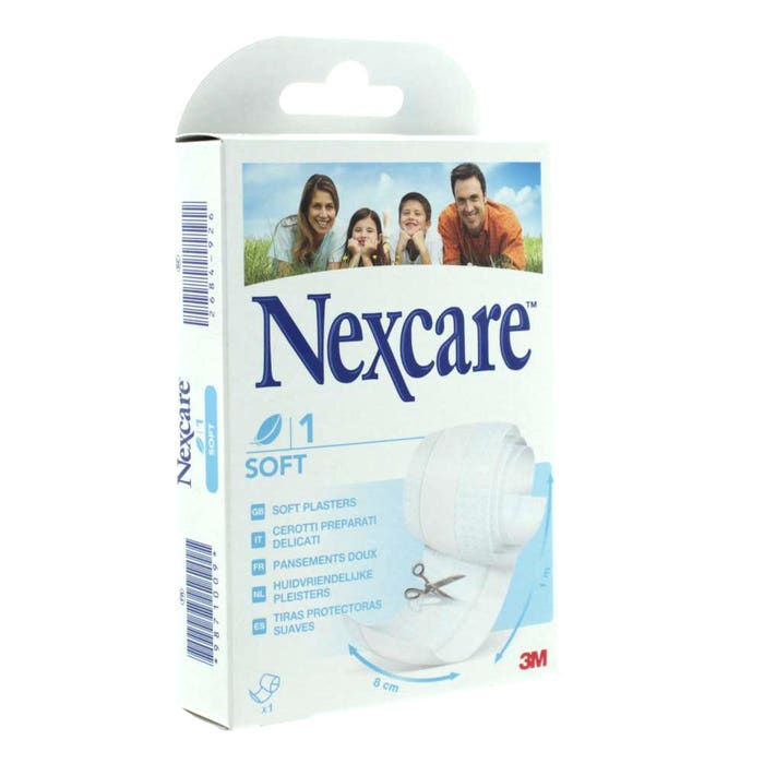 Sensitive & Soft Bande A Decouper 8cmx1m Nexcare