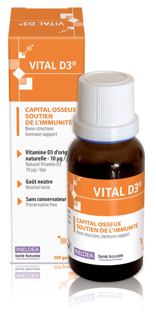 Ineldea Santé Naturelle Vital D3 Capital Osseux 20ml