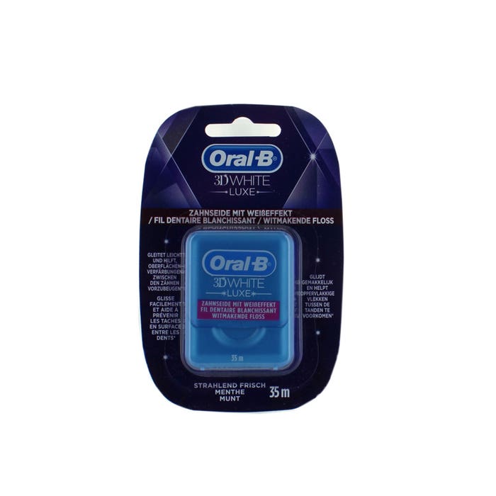 ORAL B 3D WHITE FIL DENTAIRE LUXE 35M