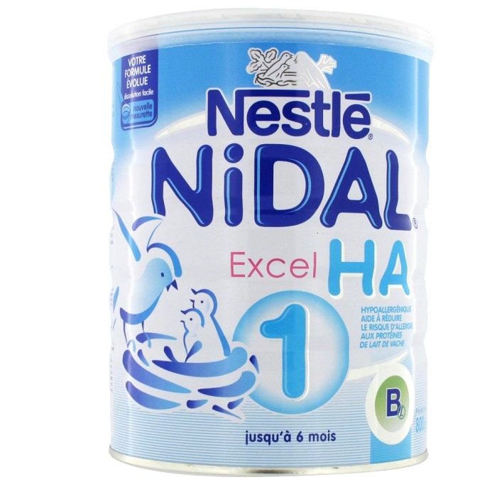 Nestlé Nidal Excel Ha 1er Age Lait Poudre 800g
