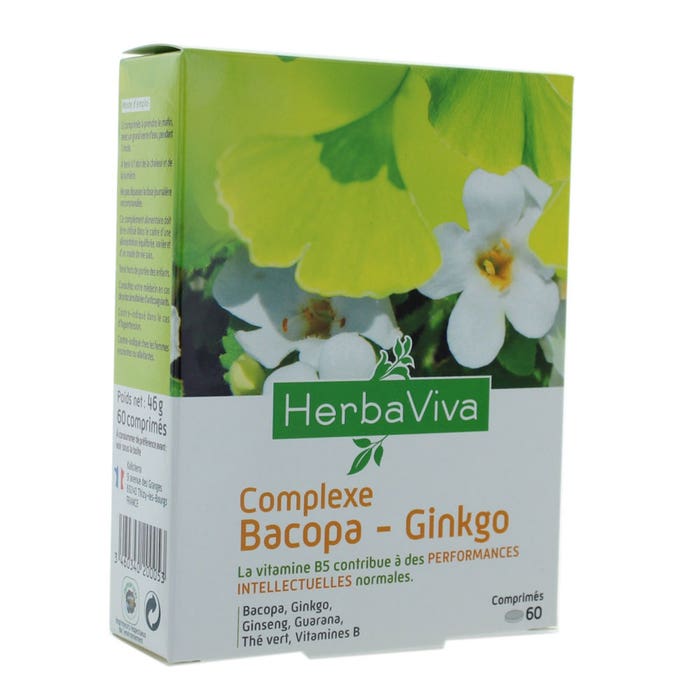 Herbaviva Herba Viva Complexe Bacopa-ginkgo 60 Comprimes