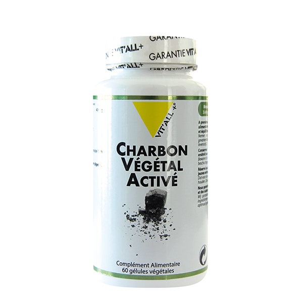 Charbon Vegetal Active 400mg 60 Gélules Vit'All+
