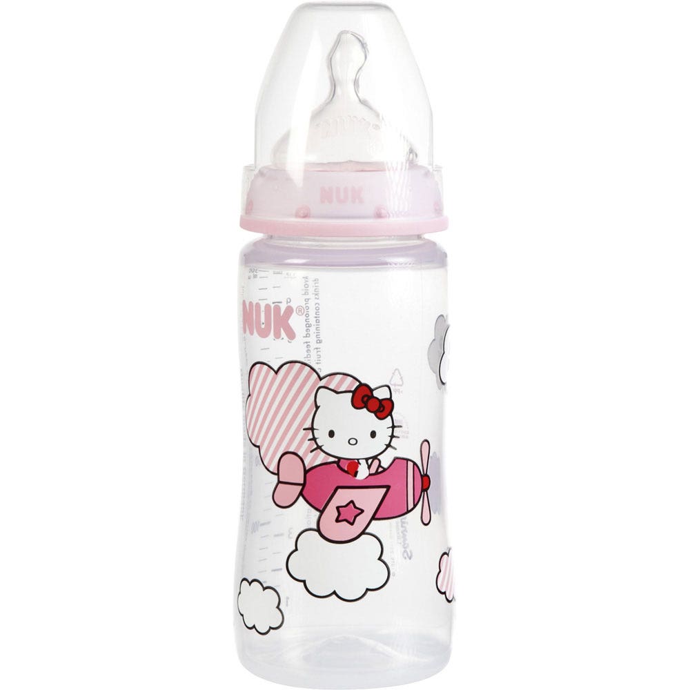 Nuk Biberon Hello Kitty Tetine Silicone First Choice Taille 2m 6 Mois Et Plus 300 ml