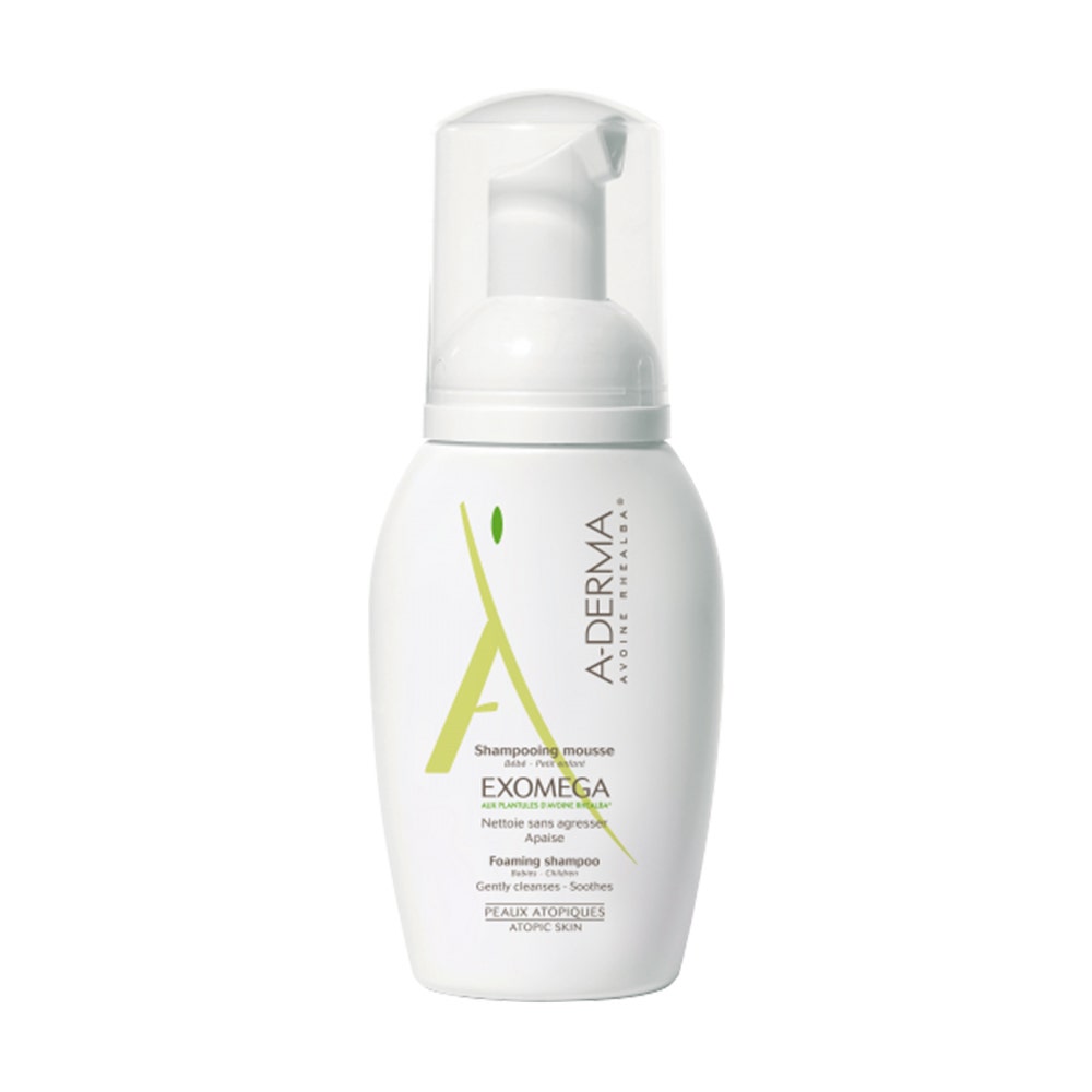 A-Derma Exomega Shampooing Mousse Bebe Et Petit Enfant Peaux Atopiques 125ml